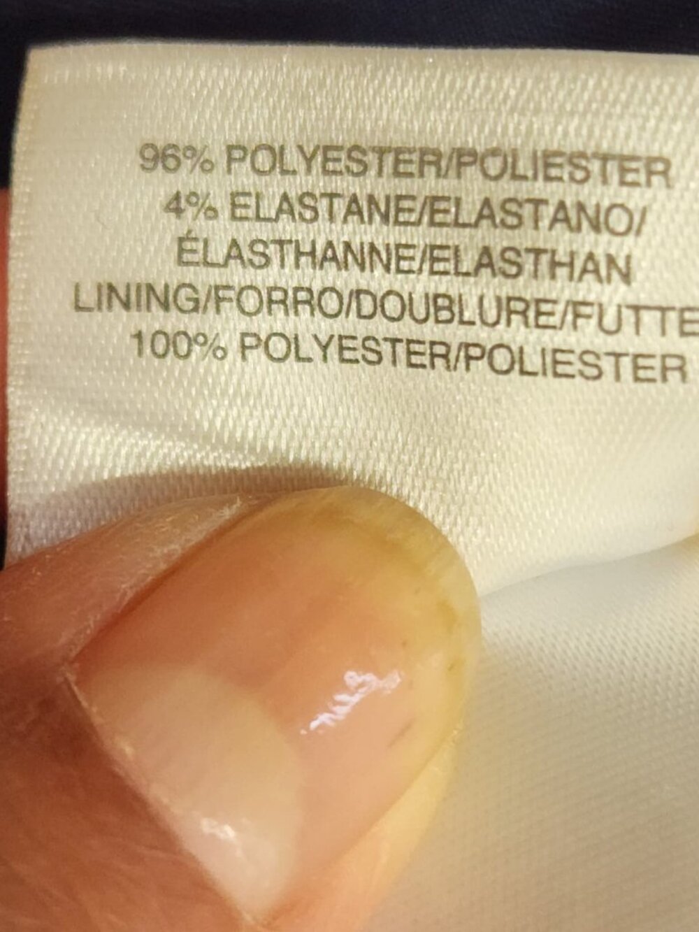 Quiet Luxury Anne Klein Navy Fit Flare Square Neck Dress 3/4 Sleeve Size 2 - Picture 7 of 16